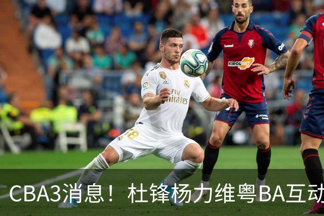CBA3消息！杜锋杨力维粤BA互动，余嘉豪重返CBA，广厦超市开张？